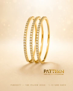 Eternal Natural Diamond Band Ring in 18K Yellow Gold — image 3